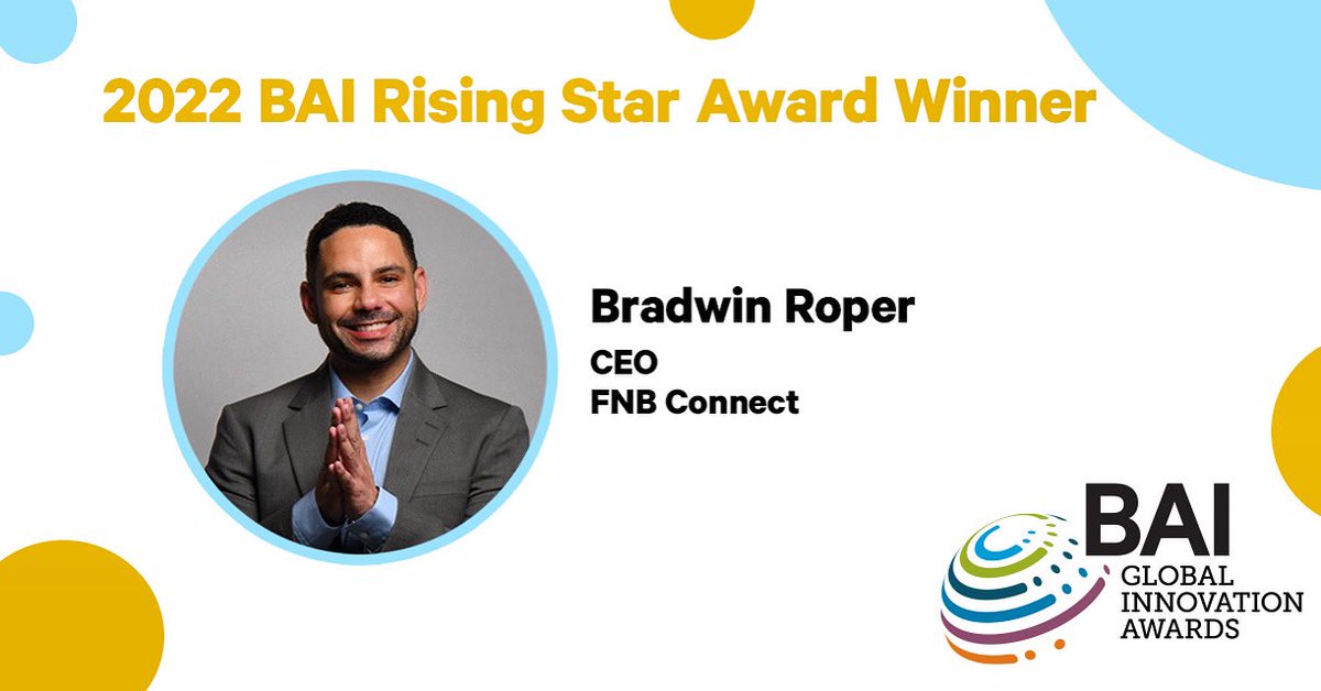 Proud to be in such auspicious company #RisingStar #Innovation #Awards