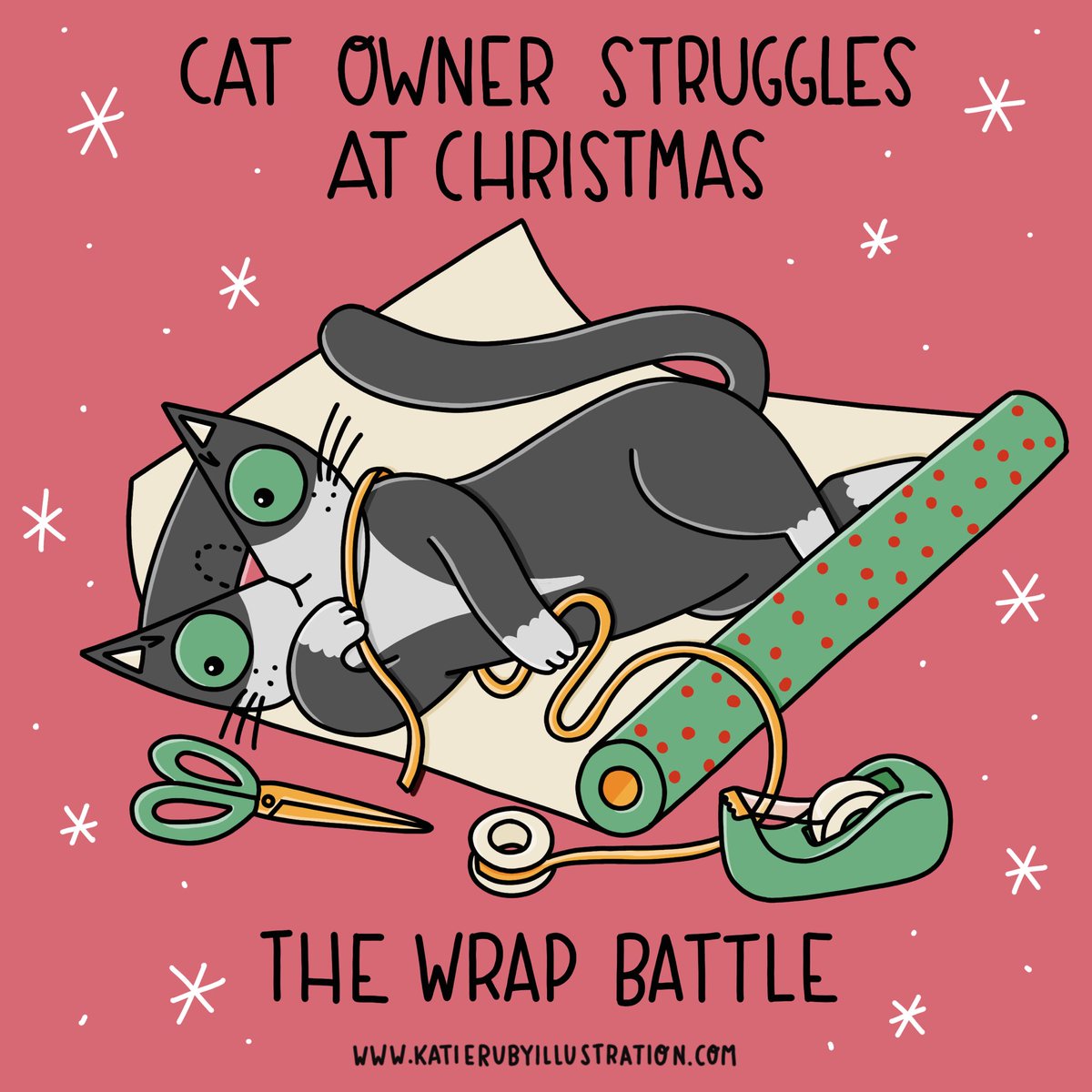 KatieRubyMiller's tweet image. A #caturday at #christmas