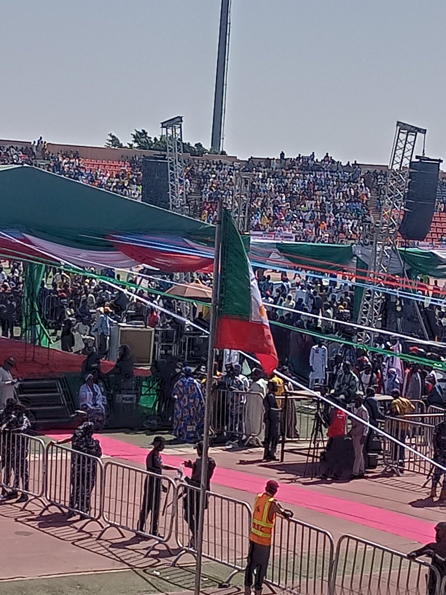 trueNija's tweet photo. It's APC all the way in Gombe as the stadium is getting filled up awaiting the arrival of the National chairman and VP candidate @KashimSM with other dignitaries for the Gubernatorial flag off campaign. It's burial day for PDP.
#Inuwa4+4
#BATKSM2023
#NoShaking
#NasaraDaga Allah https://t.co/jVkGt5wIEd
