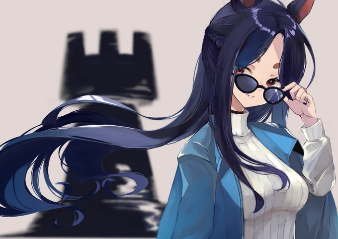 私服のドーベルマン最高だと思います#アークナイツ  #ドーベルマン 