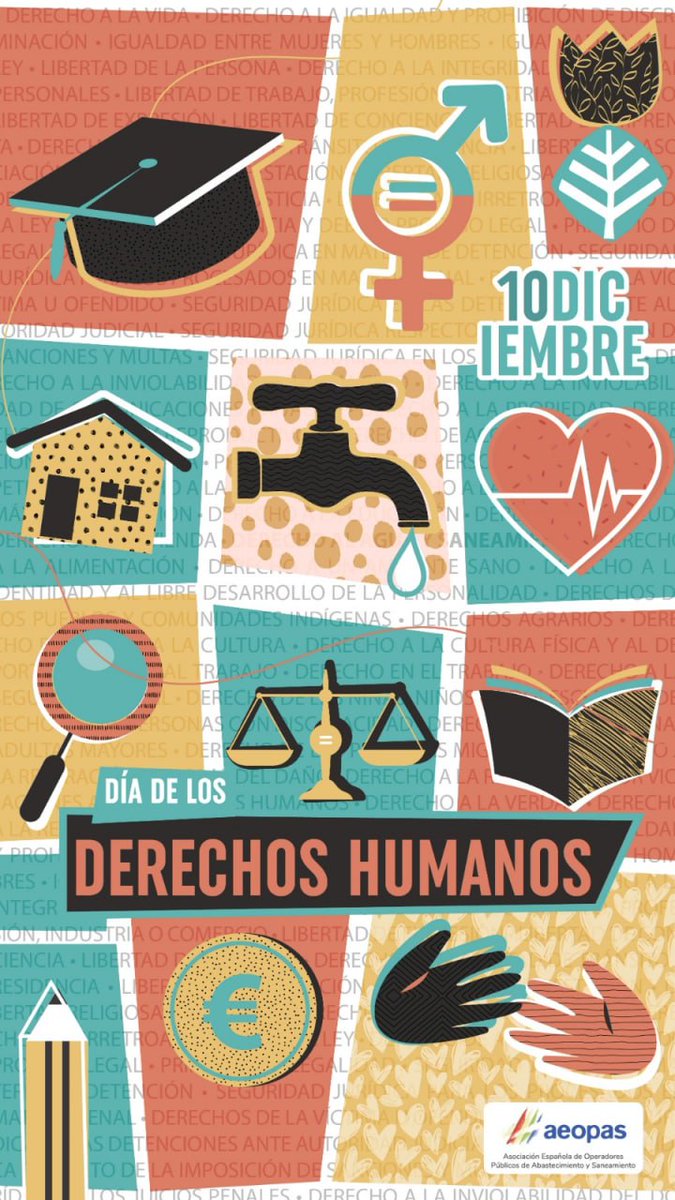 aeopas's tweet photo. El derecho humano al agua y al saneamiento es vital  para erradica la pobreza, construir sociedades prósperas y garantizar que "nadie se quede atrás"
✏️Es urgente reconocer en el ámbito legal de los estados al agua potable 
#Díaderechoshumanos https://t.co/BW9PM1T6am