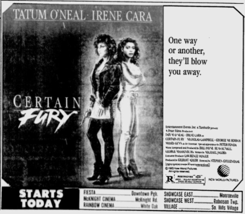 Joek72's tweet photo. Great Girl Powered Stars! From The May 17th 1985 Edition of The Pittsburgh Press.  #CertainFury  #TCMUnderground #Pittsburgh #FilmTwitter  #TCMParty https://t.co/j4K2q5h9J4