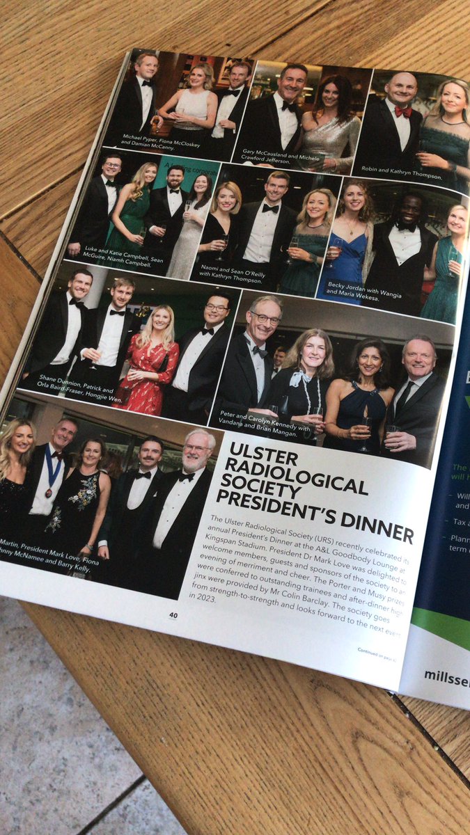 SocietyUlster's tweet photo. URS looking glam thanks to @ulstertatlermag! https://t.co/49FgYPBZgr
