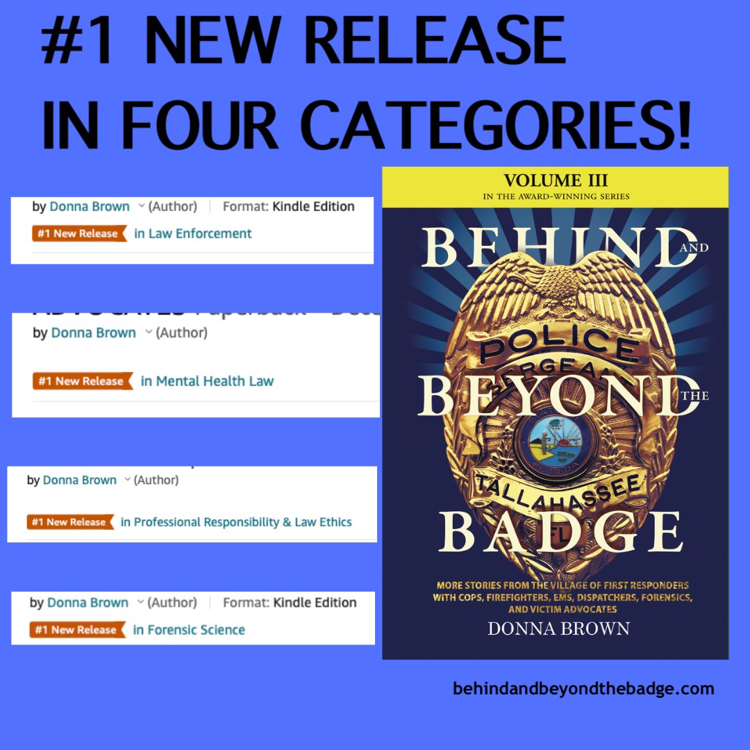 I'm excited yet so incredibly humbled! I remain vigilant in my goal of humanizing the badge of all first responders. Thank you for your support and keep reading!
#bookstagram #Reading #Readers #firstresponders #nonfiction #truestory #behindthebadge