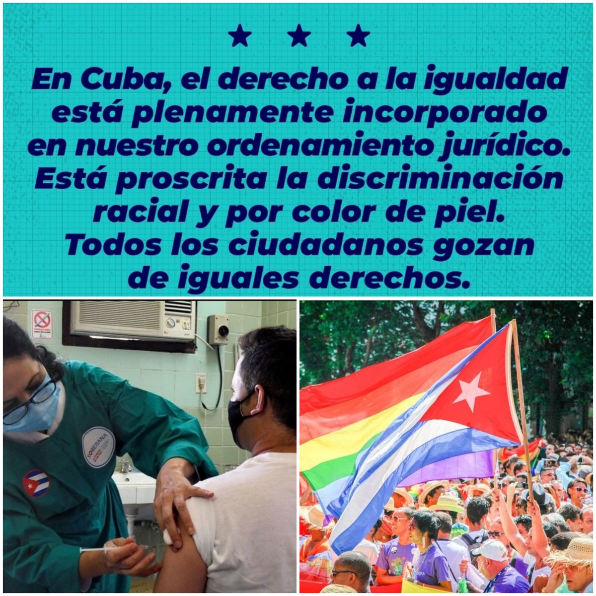 El respeto a cada uno de nuestros derechos, conduce sin dudas a la libertad plena de los hombres y su felicidad. #DDHHCuba #CubanosConDerechos #BMCGuineaBissau