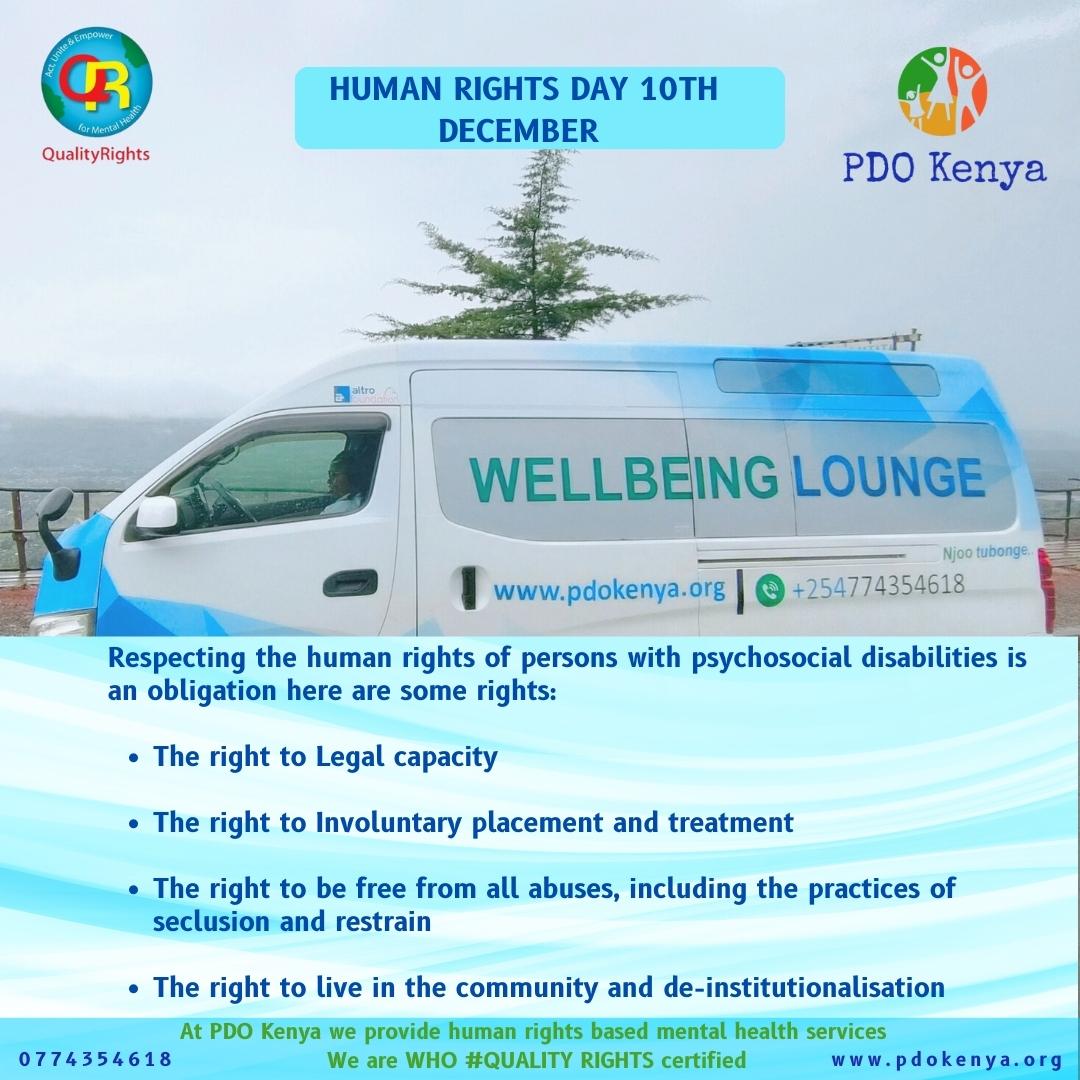 Dignity, freedom, and justice for all @PDOkenya @WHO @qualityrightske @Oprah #MentalHealthMatters