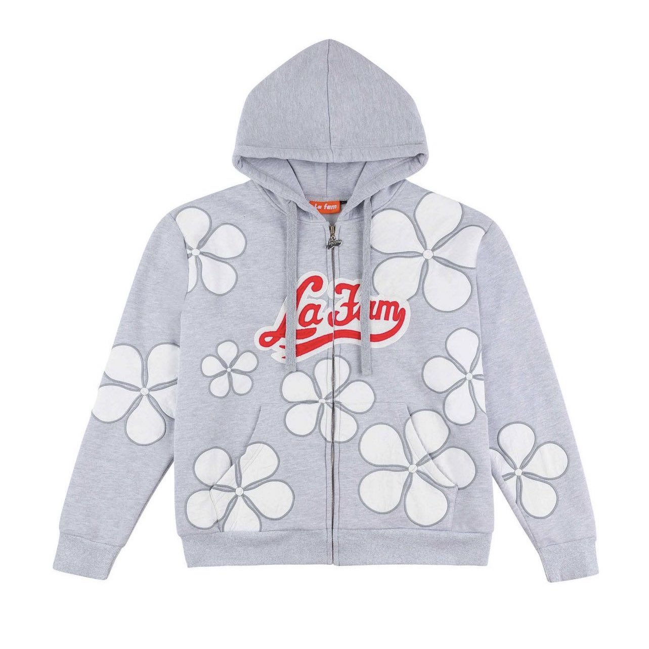 トップス LA FAM Flower Zipper Hoodie LA FAM Flower Zipper Hoodie