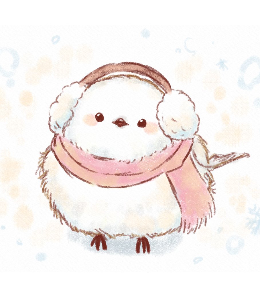シマエナガ「ふわふわシマエナガ 」|湊谷 鈴🥝絵本クラファン中🌸イラストのお仕事受付中のイラスト