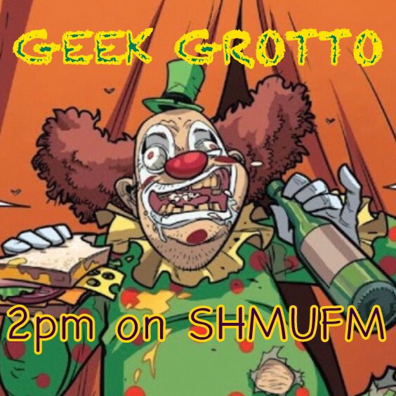 In Geek Grotto this week, I talk Wonder Woman 3 & DC movie news, Cartoon Network, Doctor Who & put a spotlight on Obnoxio The Clown in #ObscureCharacterCorner!
Tune in at 2pm today on ShmuFM - 99.8FM in Aberdeen or online at shmu.org.uk/fm
#comics #scifi #radio