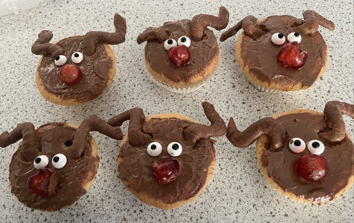Y7 have been busy making Rudolph cup cakes 🦌🎅🏼🎄