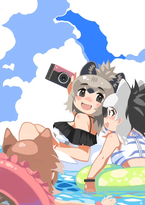 真夏のバカンス。#けものフレンズ 