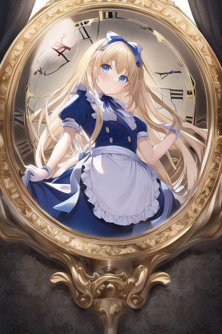 Alice in wonderland 
#NovelAI 
#AIイラスト 
#AIイラスト好きさんと繋がりたい 