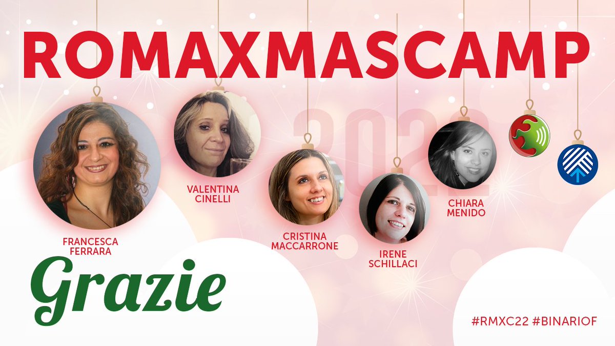 RomaXmascamp's tweet image. Grazie a tutti per aver reso anche questa edizione del #RomaXmasCamp speciale.
Grazie a @netnewsmaker ideatrice, @bastet alla regia streaming e al prezioso livetweeting di @cristinamacca, @ireschilla e @Liberavabene

#RMXC22 #BinarioF #MemorieDigitali #Web20 #Metaverso