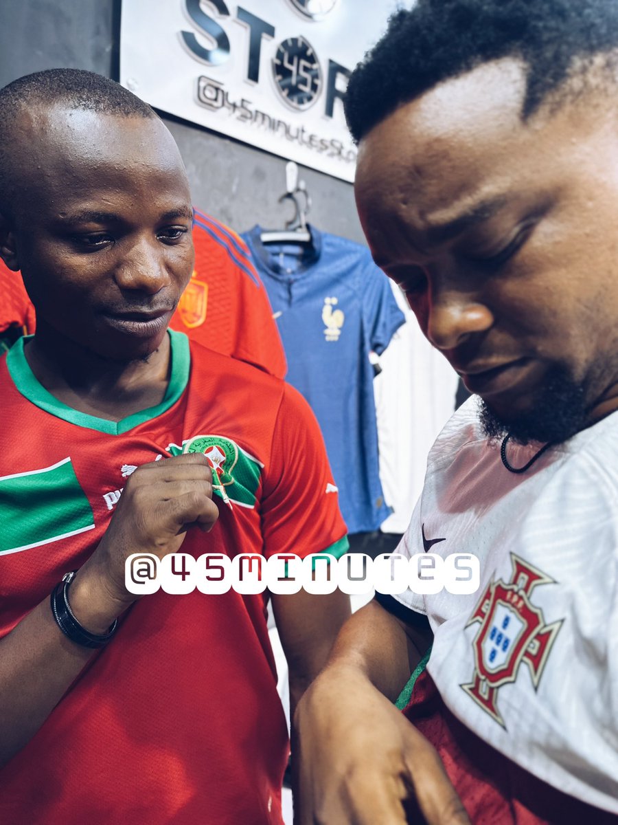 45MinStore's tweet image. Robo Fainali Kombe La Dunia 2022

Morocco Vs Ureno?

Ngapi Ngapi?

Tabiri, Ukiwa Sahihi Utajipatia Jezi Kwa Bei Punguzo (20,000 tu) 

Jezi Zote Zinapatikana Kwa 27,000 TZS