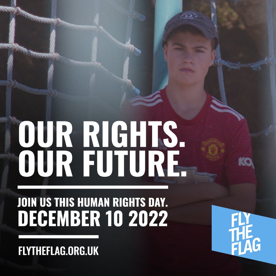 It's #HumanRightsDay, and we're flying the flag. This year, @we_flytheflag captured young people's responses to UDHR’s Article 20: Everyone has the right to freedom of peaceful assembly & association, in this new film. Watch it on #FuelDigital now ⬇️ bit.ly/FlyTheFlag2022