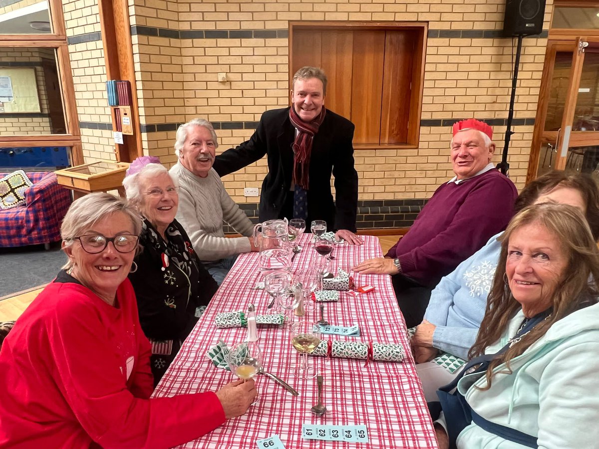 cmackinlay's tweet photo. Constituency day (Fri) - good to drop in #Cliftonville East Councillors community #Christmas lunch St Philip’s, Palm Bay. Assisted by @botany_of. Our own chef &amp; local Councillor Cedric Towning as ever serving up a triumph; thank you for the many donations making it a success. https://t.co/KALoT5b5zi