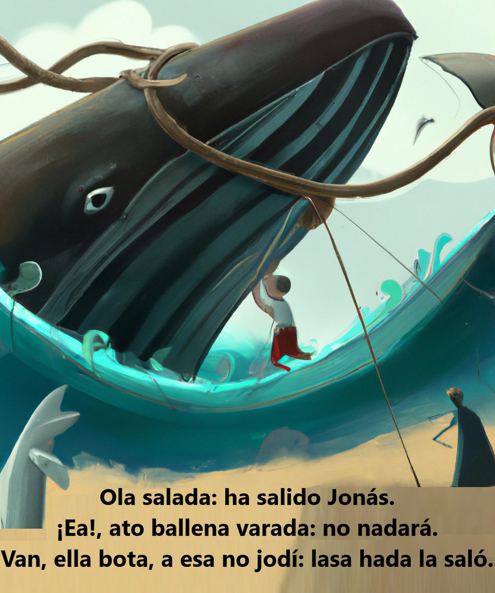 "Ballena" (palíndromo)
· · · >