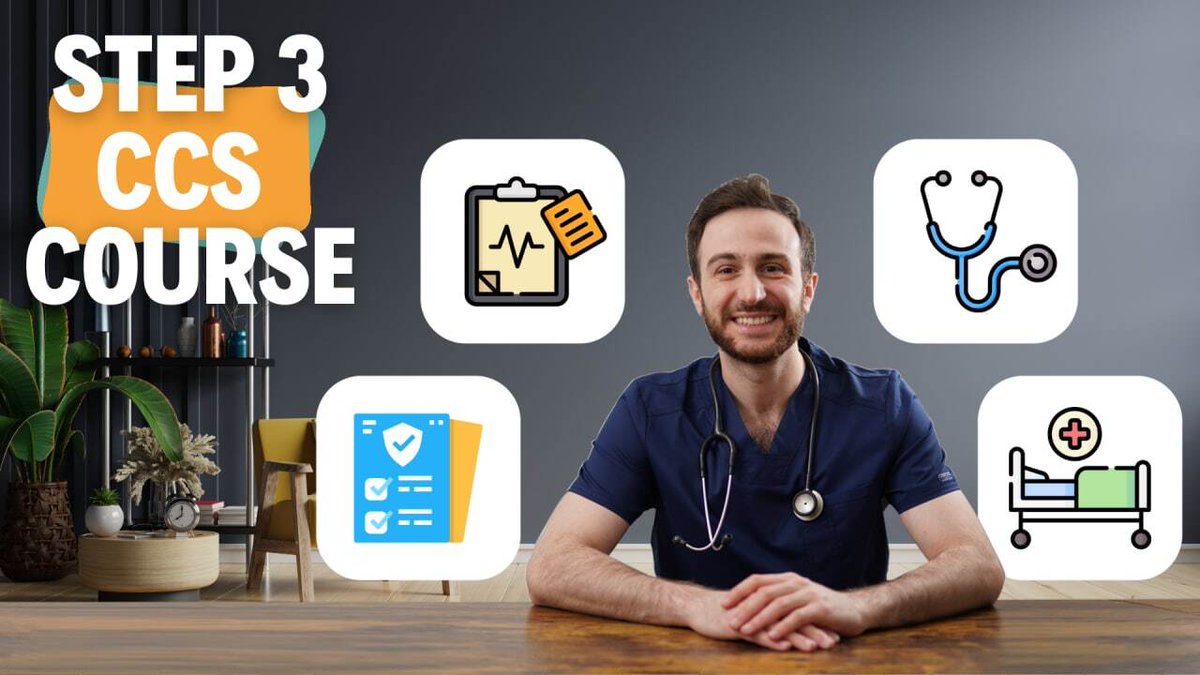 malkeasaad's tweet photo. The STEP3 CCS Course.
Your Guide to Crushing the STEP 3 Exam!
Learn More Here: https://t.co/YjuUVB0ggr
.
.
#usmlestep3 #usmle #step3ccs #step3 https://t.co/4Ng5Y2hBLw