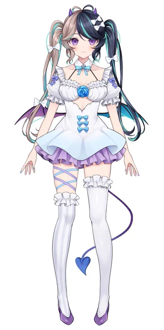 実績公開遅れましたがHina MalinaさんのLive2Dモデル新デザイン、パーツ分けお手伝いさせていただいておりました! 