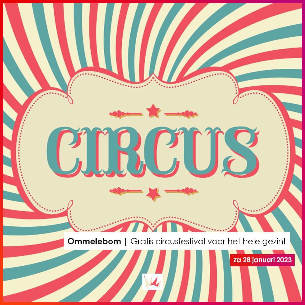 Jaaa!!🤩 Terug van weggeweest: het Ommelebom festival!🎪 Beleef dit GRATIS circusfestival voor de hele familie in Teis! Doe mee aan de vele activiteiten, geniet van een lekkere snack of kom je verwonderen bij de magische shows. Ga voor alle info naar👉: bit.ly/3uAEjLB