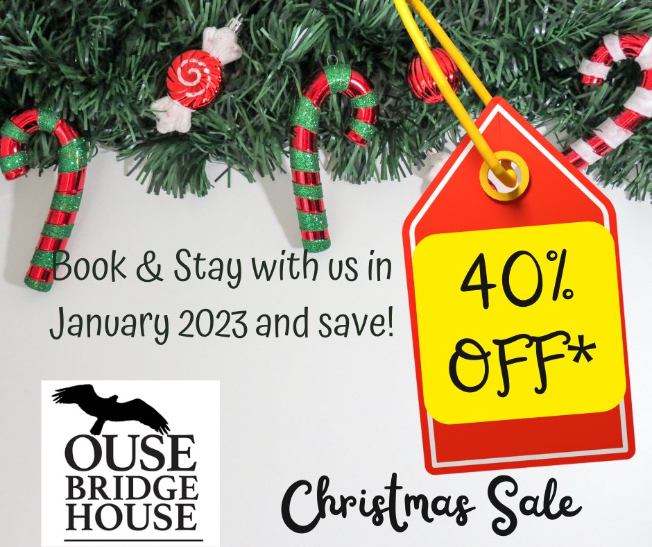 We’ve decided to treat our lovely guests &amp; prospective guests to a special January offer. Save 40% on our standard rates for arrivals Jan 1st -Feb 10th, 2023. Min stays 2 nights, subject to availability. Must book direct. T/C apply #JanuarySale #guestrewards #lakedistrictwalk