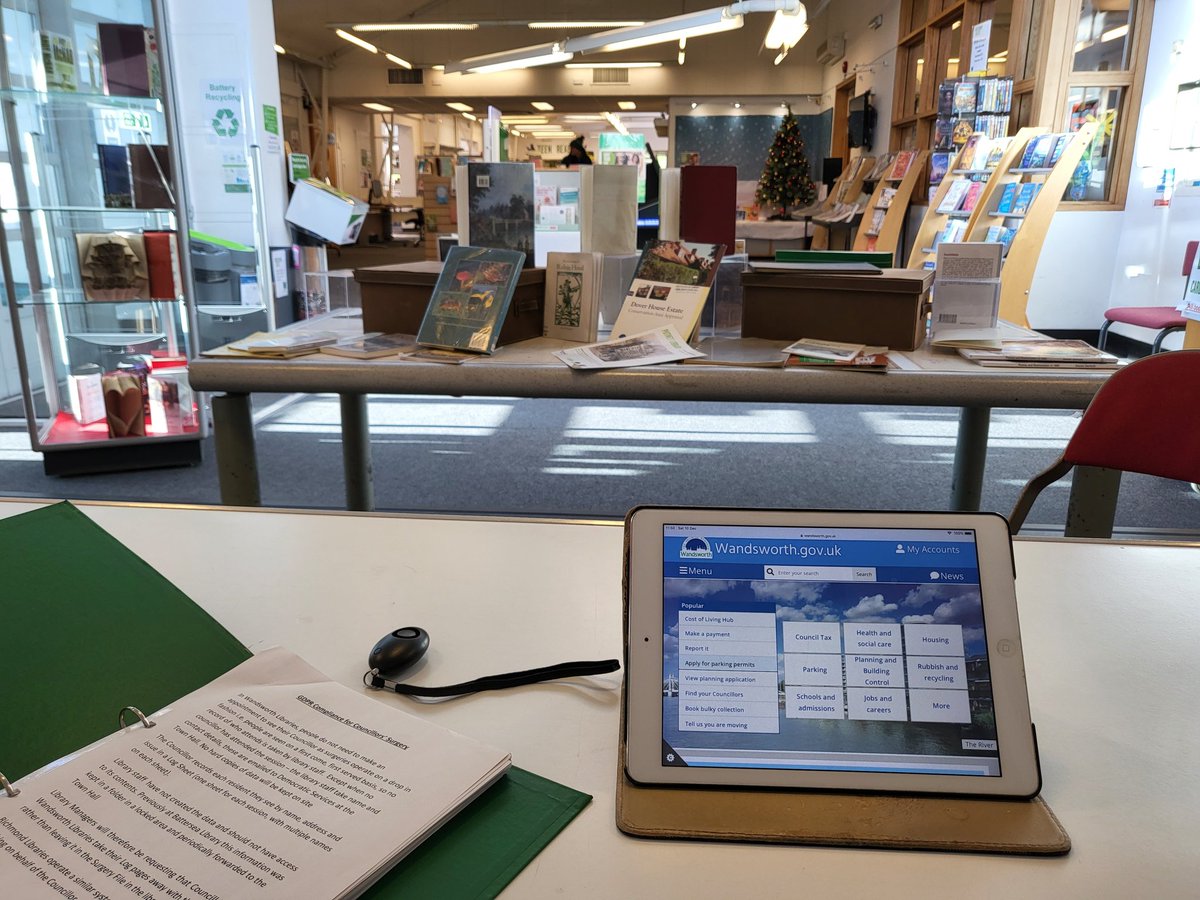 Cllr surgery at Southfields library - every Saturday from 11-12 if you need advice or assistance with any council related issues