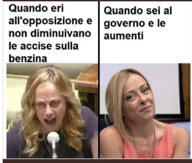 La #Meloni di lotta e di Governo.

#governodegliorrori #GovernoMeloni #10dicembre