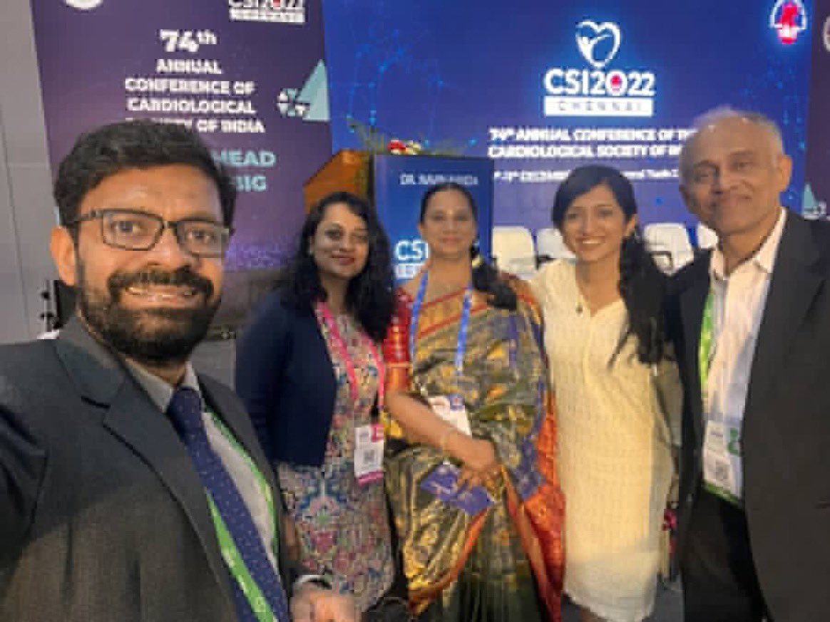 purviparwani's tweet image. Chaired a #CVimaging session at #CSI2022 so good to see Imaging colleagues in India and also chair the session with @kadiyala2000, Dr. Ajit Thachil! Great talks by Drs @PriyaJagia 
Christopher! 
Great to see Dr. Nanda as well.