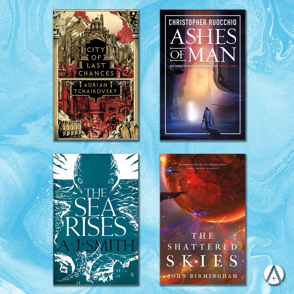 Just look at all of our stunning December releases

With books from <a href="/aptshadow/">Adrian Tchaikovsky</a>, <a href="/Smith23AJ/">AJ Smith</a>, <a href="/JohnBirmingham/">John</a> and Christopher Ruocchio there's bound to be something here for you 📚