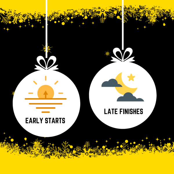 SWRecruitm's tweet photo. Which would you hang on your Christmas tree? 

Comment a 👍 if you would rather have an early start. 

Comment a ❤️ if you would rather have a late finish. 

#wouldyourather #jobrequirements #recruitment https://t.co/YHMgdm6kJJ