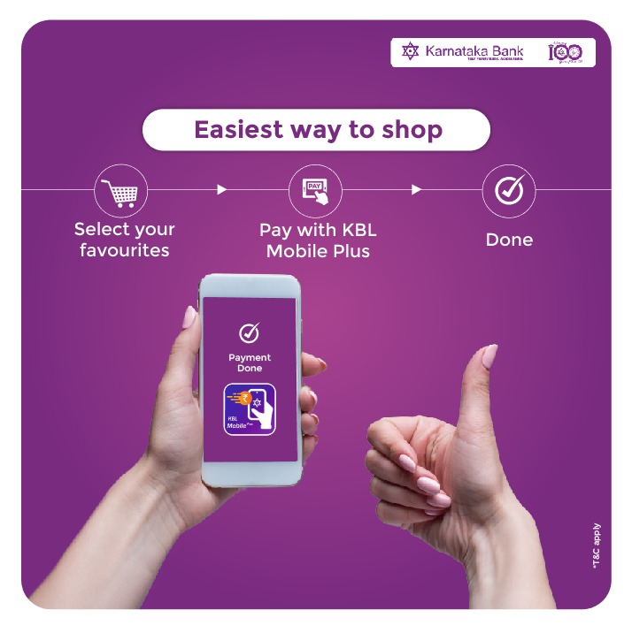 KarnatakaBank's tweet photo. Shop for your favorite ones and pay easily using KBL Mobile Plus app.

Visit our website to know more:
https://t.co/YJzg7zkjqt

#karnatakbank #mobilebanking #digitalbanking #onlinebanking #fastbanking #banking #easybanking https://t.co/gcUfsfjMzj