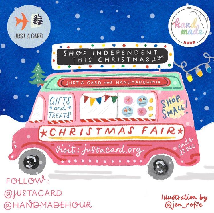 HAVE YOU VISITED YET?! 
We’re so often asked here at JUST A CARD for a dedicated place to buy from independents, and THIS IS IT.!
⁠
The <a href="/Justacard1/">JUST A CARD</a> and <a href="/HandmadeHour/">HandmadeHour</a> CHRISTMAS FAIR. ⁠

Runs until Fri 23rd Dec - justacard.org/christmas-fair SHOP SMALL this festive season!
#justacard