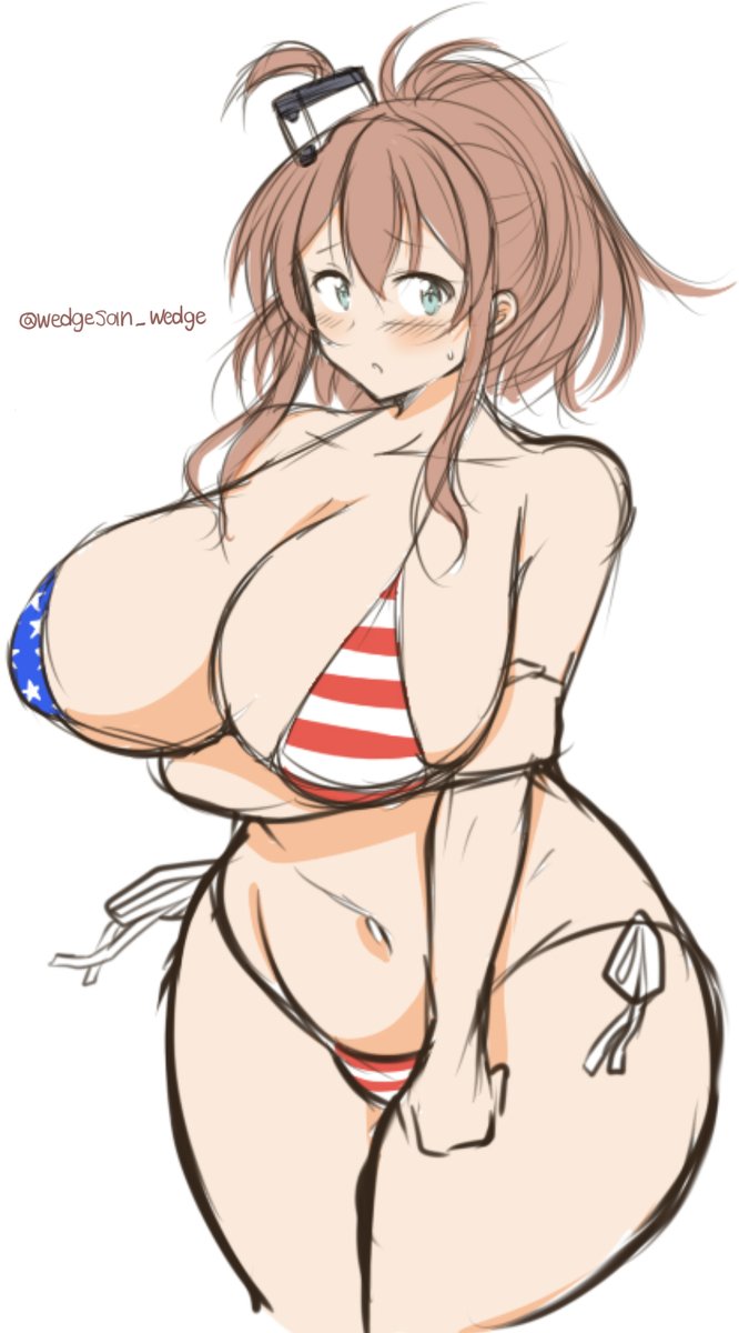 サラの星条旗ビキニもっと流行ってほしい… 