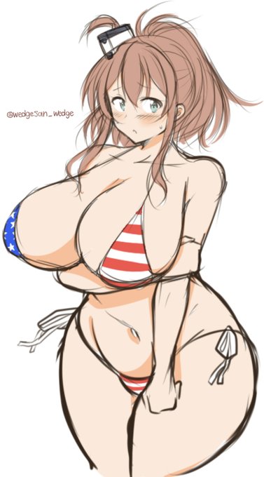 サラの星条旗ビキニもっと流行ってほしい… 