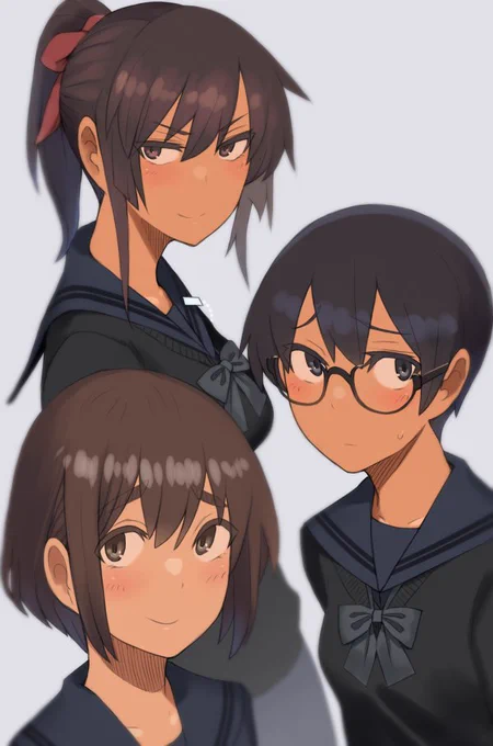 うちの子冬服姿 