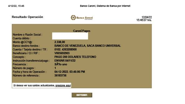 InforTvenezuela's tweet photo. Denuncian estafas por Mercado Libre.
Desde estaos datos : pago móvil utilizado,cédula 5692903 y su tcel 0426-3208900 del banco de Venezuela.
Falsas ventas concretadas con éxito,luego del pago realizado al día siguiente las cuentas No existen.
Varias fueron las víctimas.
Atentos. https://t.co/spJ6PAfAph