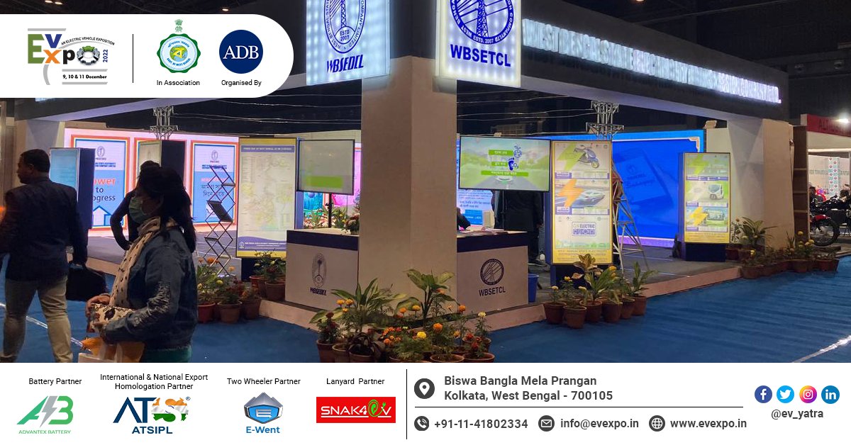 EV_Yatra's tweet photo. Wrapping up Day 2 at #EVExpo2022.

Entry free for visitors.
Register here: https://t.co/s0HdZZewAV

#EVExpo #EV #GoGreen #ElectricVehicles #GreenEnergy #PollutionFreeNation #EcoFriendly #WestBengal #WBGov https://t.co/R81ZuVao1B