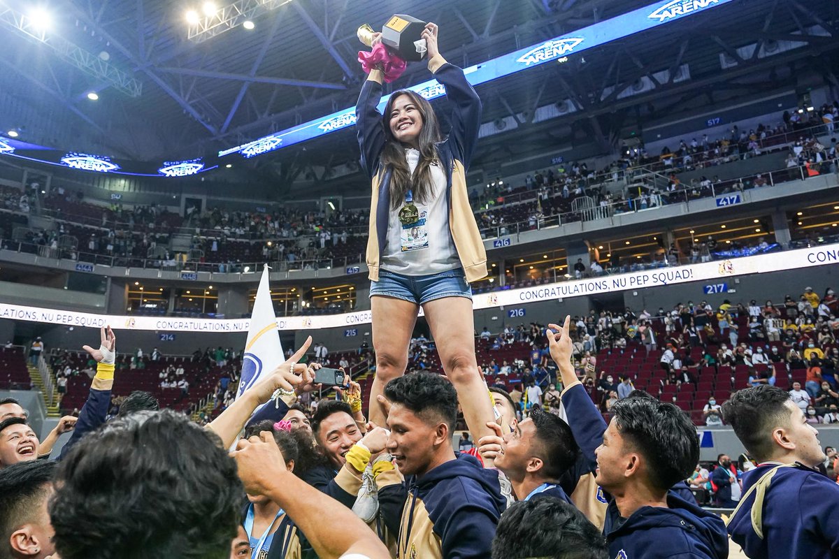 The coach Ghicka era ends in NU, but her Pep Squad's dynasty will stay forever.

7 titles in 9 years. 🐐 stuff

#RiseAsOne #UAAPCDC2022 #Zumbark