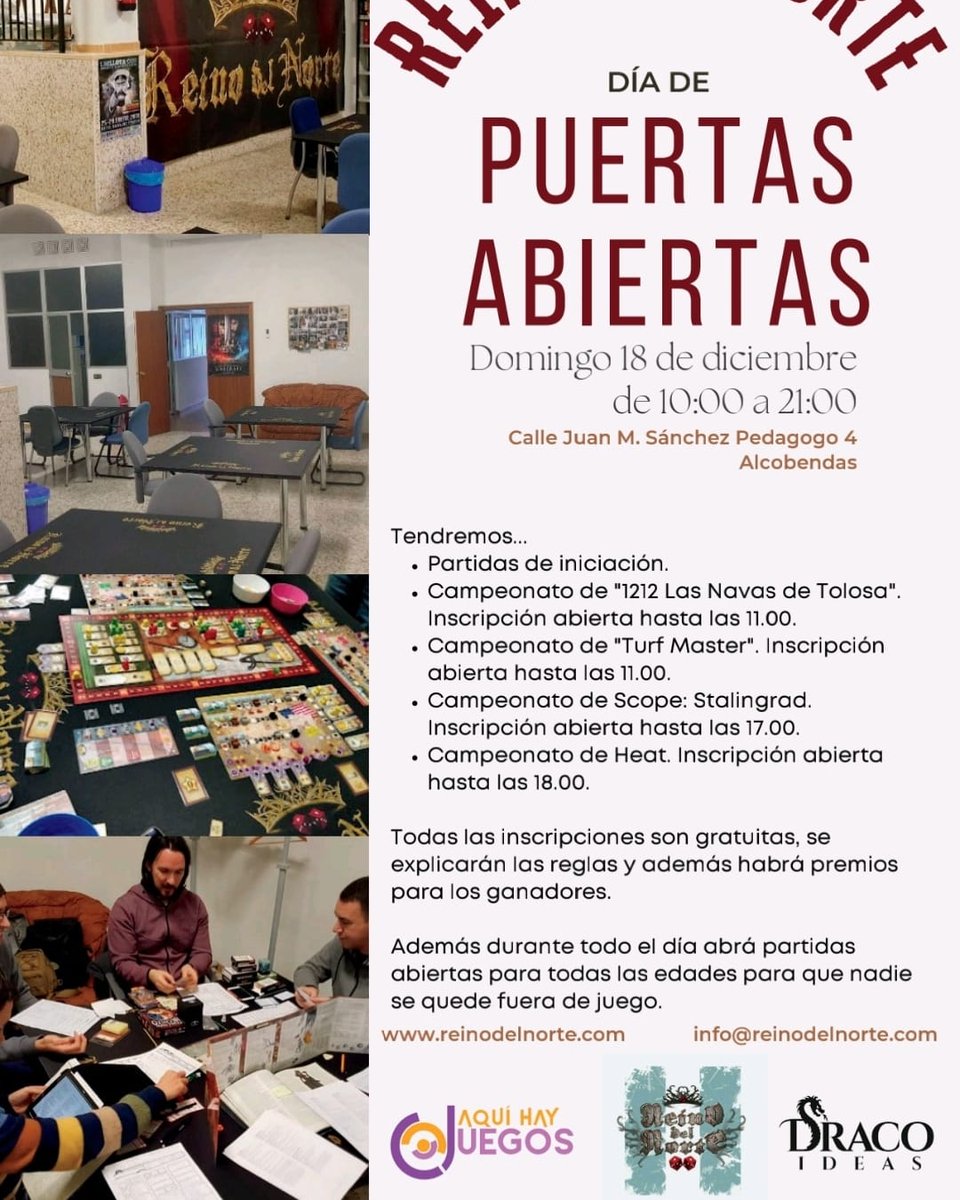 Una gran manera de pasar el domingo 18. No os lo perdáis que colabora <a href="/DracoIdeas/">DracoIdeas editorial</a>