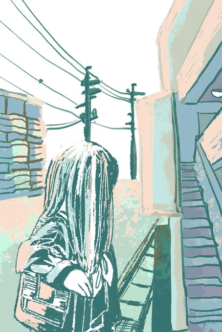 「long hair utility pole」 illustration images(Latest)｜3pages
