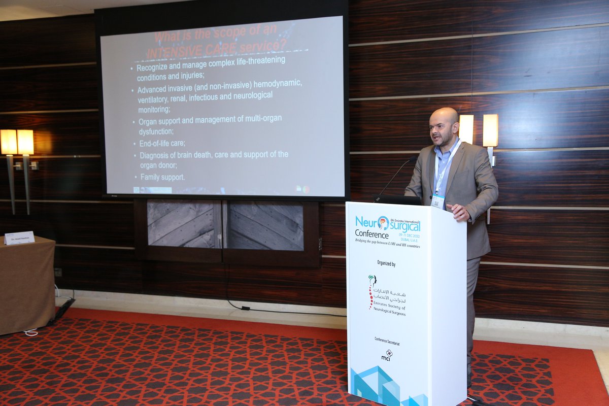 EINC2022's tweet image. Thiago Coelho, presents his topic &quot;Neuroteams as Vectors of Quality of Care for Neurosurgical Patients in the Intensive Care Setting&quot; at #EINC2022 

His session shared insights on how Neuroteams serve as a vector of inclusion and innovation, creating new possibilities.
