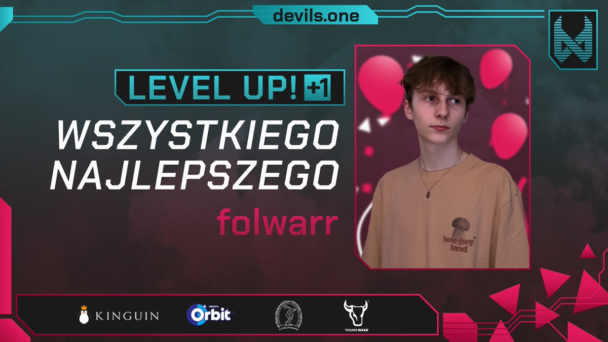 UWAGA ❗️ Streamer o nicku @folwarrFN obchodzi dziś swoje urodziny! Z tej okazji życzymy Ci spełnienia marzeń, samych pozytywnych chwil i ciągłego uśmiechu na twarzy. Sto lat 🥳