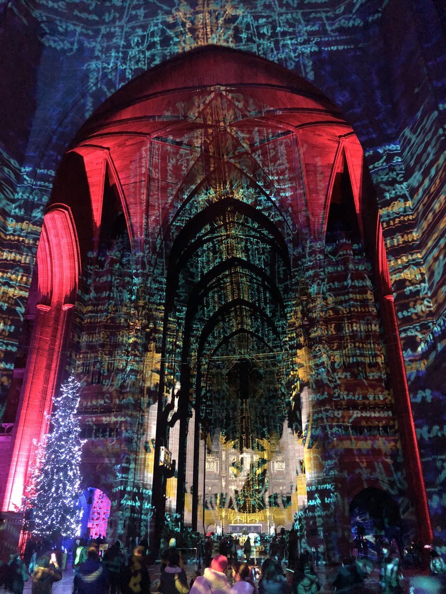 CathyButters's tweet photo. Christmas gorgeousness @luxmuralis @LivCathedral with @OwensoClare 💖 https://t.co/q8eki9PuAQ