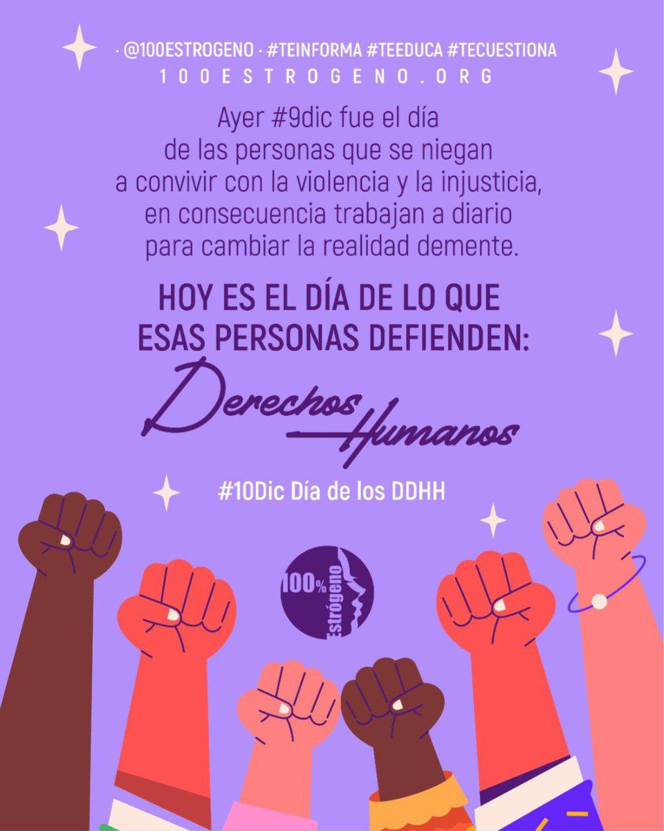 .#10Dic Día de los Derechos Humanos... El día que la humanidad ejerza por completo los #DDHH y no solo sea el privilegio de algunos pocos, habremos alcanzado la libertad