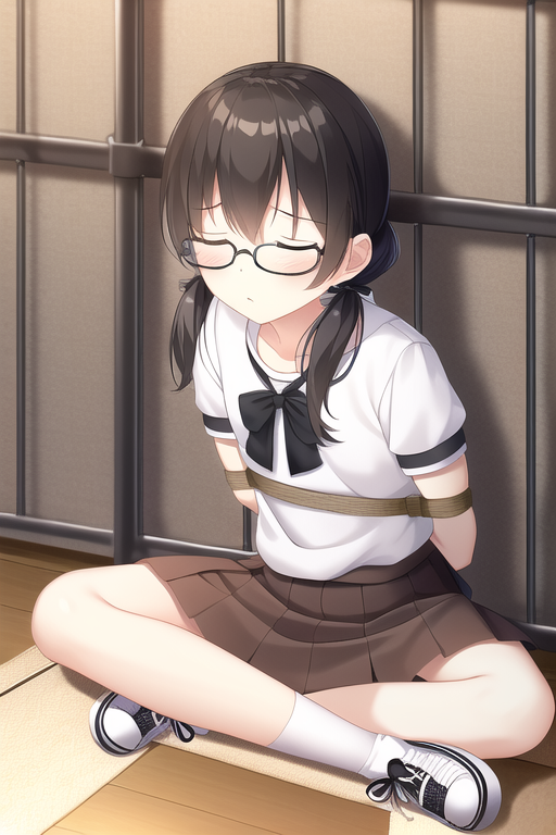 投獄感を出そうとして失敗している画像たち(とプロンプトだけでまあまあうまくいった元画像)