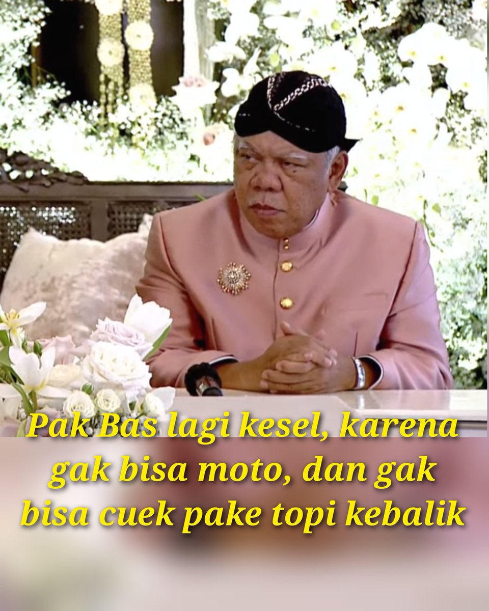 Benks #Jokowi2024Selesai on Twitter: "Pak Bas lagi kesel, karena gak
