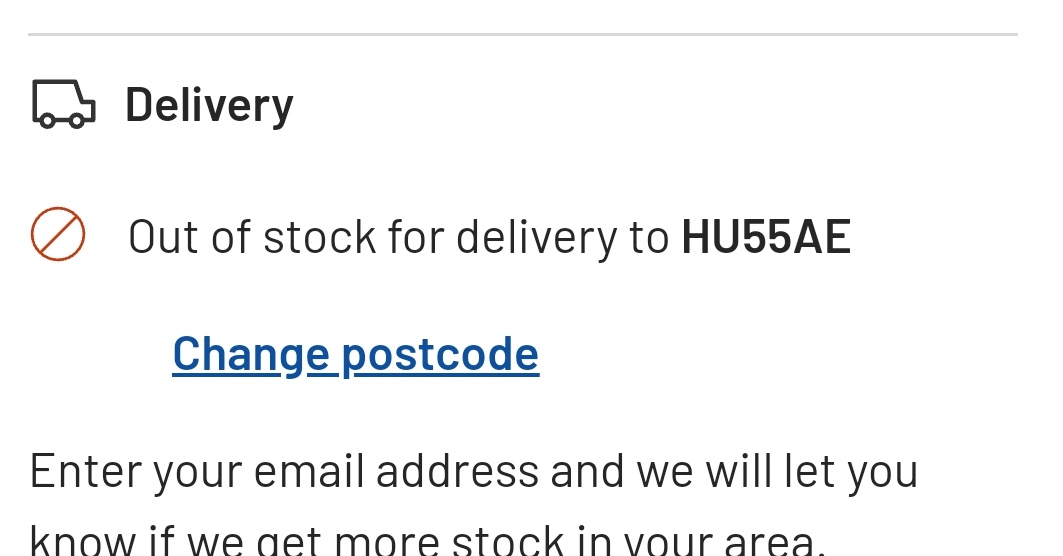 joncampling's tweet photo. Last tweet got ignored so asking again... Why it's this in stock but not available to deliver to Hull?
What has happened to Argos 🤔😡
@Argos_Online
@ArgosHelpers
#argosfail https://t.co/ajdnOGrl7Q