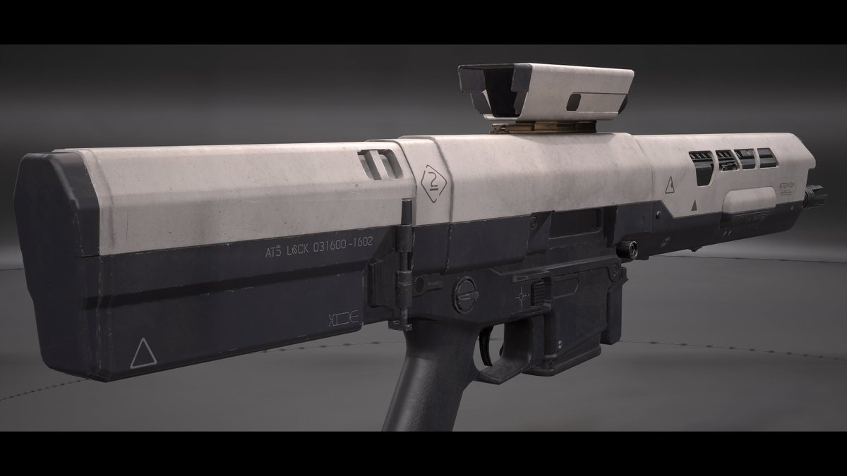 fogg133's tweet photo. Modelled, textured and rendered a hard-surface rifle from the film Oblivion. Never baked something this detailed before and was really happy with the result. #3d #3dmodeling #3dart #3dprops #hardsurface #hardsurfacemodeling #substancepainter #unreal #UnrealEngine  #UE5 https://t.co/uhtMjbCtI0