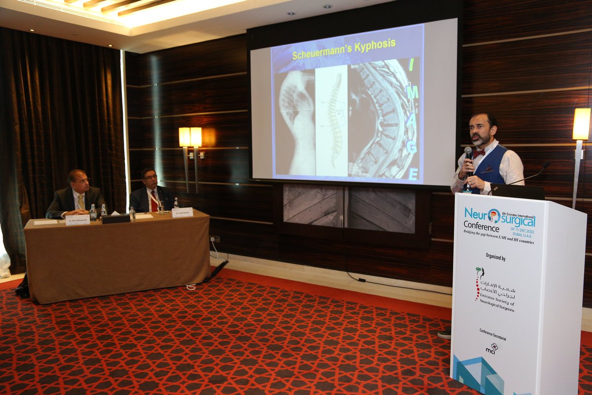 EINC2022's tweet image. Nicandro Figueiredo&apos;s Session on &quot;Surgical Treatment of Scheuermann&apos;s Kyphosis&quot; was an insightful learning at #EINC2022

Scheuermann&apos;s Hyphosis is a condition affecting the upper back. It makes the upper back rounded so it looks hunched over.