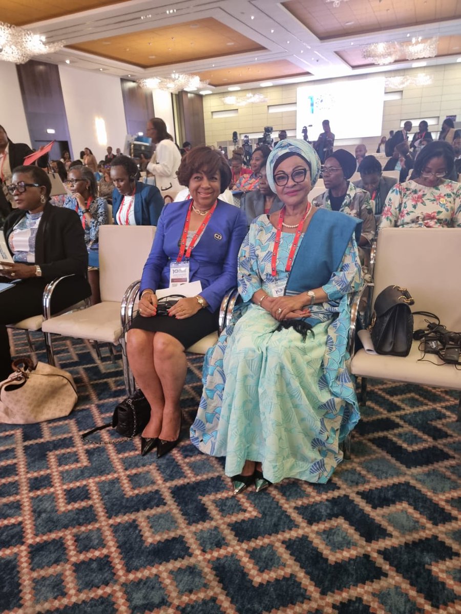 JosefaSacko's tweet photo. At the margin of the 10th  #OACPSSummit of Heads of State &amp; Govts, I presented at the Women's Forum on "The participation of women in #BlueEconomy". At the panel discussion, I reiterated the need for #womenempowerment in Fisheries Sector as elaborated in AU BlueEconomy Strategy https://t.co/1iNQG82cCe